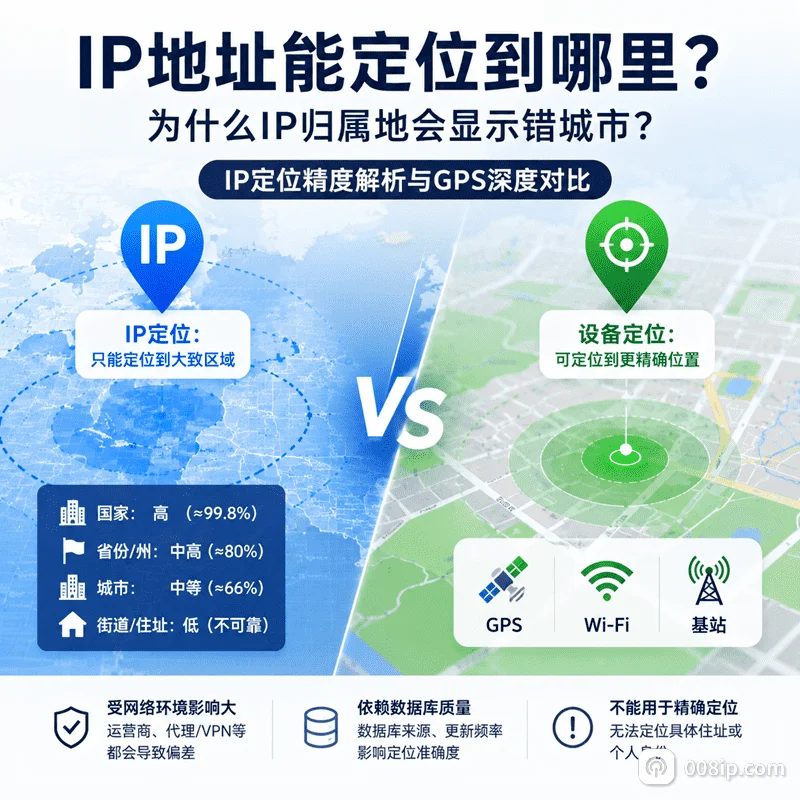 IP地址能定位到哪里？为什么IP归属地会显示错城市