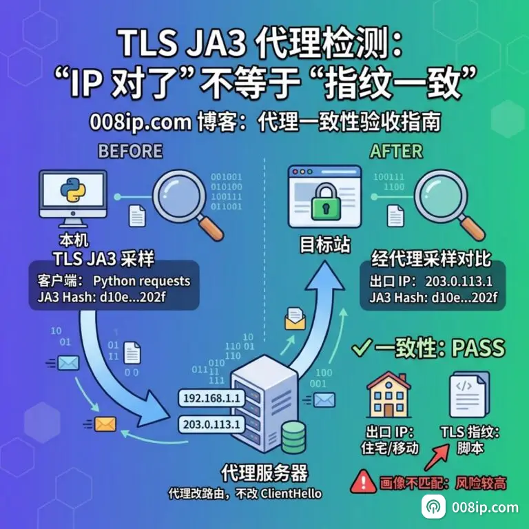 TLS JA3 代理检测 - 008ip.com 封面图