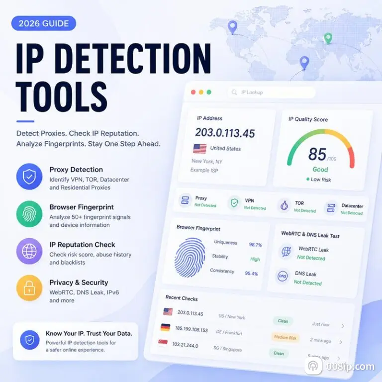 IP检测网站哪个靠谱？按场景选工具的实战指南