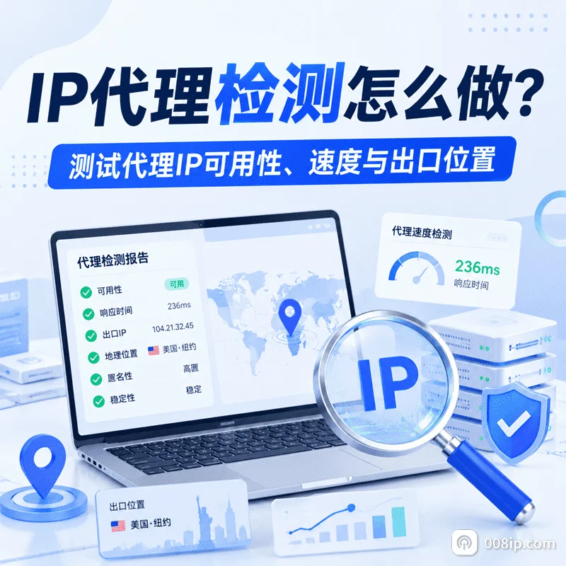IP代理检测指南：测试静态IP、动态IP与代理池