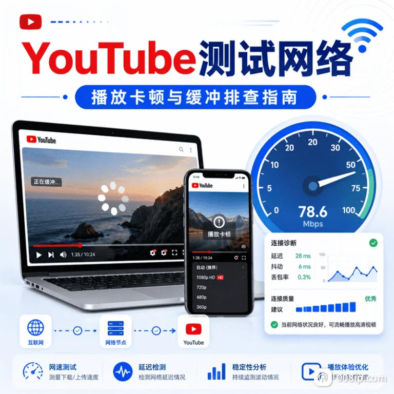 YouTube测试网络怎么测？3步看懂连接速度、缓冲和掉帧